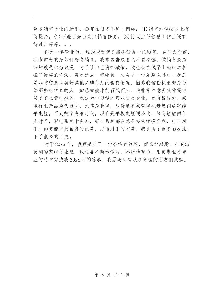 2024年营业员试用期工作总结_第3页