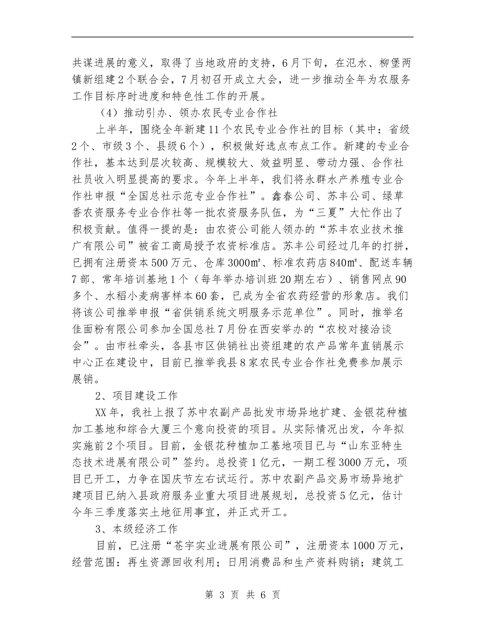 供销合作总社上年工作总结及下年工作计划_第3页