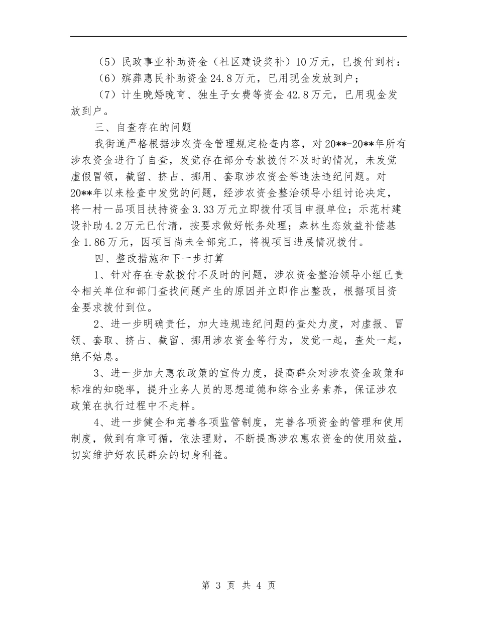街道涉农资金专项整治工作总结_第3页
