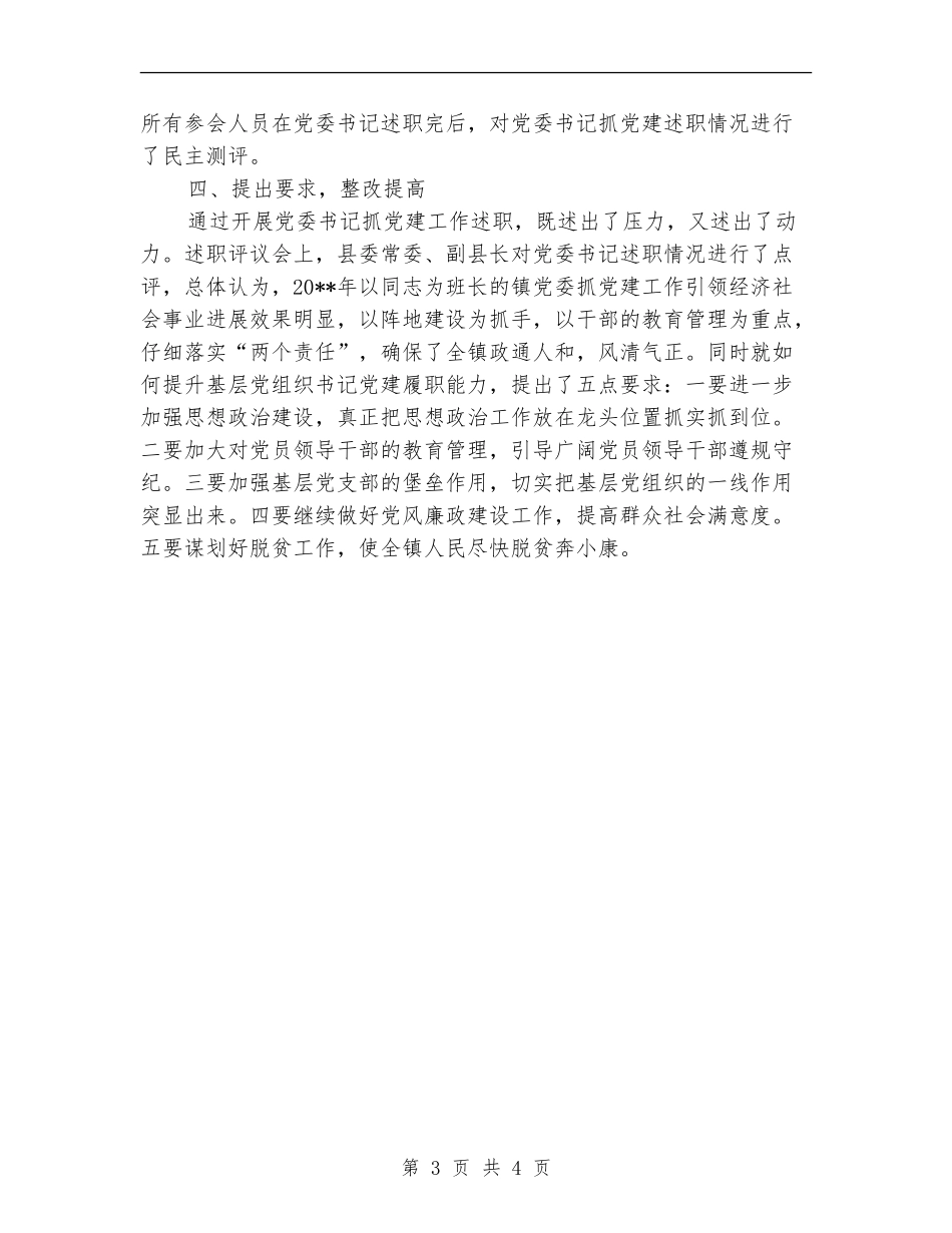 党委书记抓党建述职评议总结_第3页