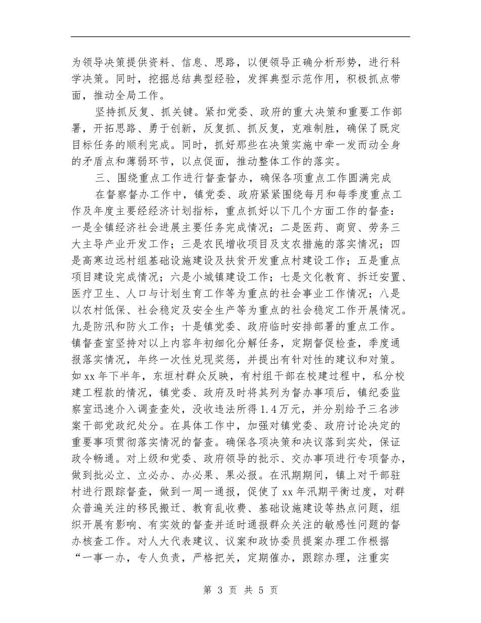 2024乡镇年度督查工作总结_第3页