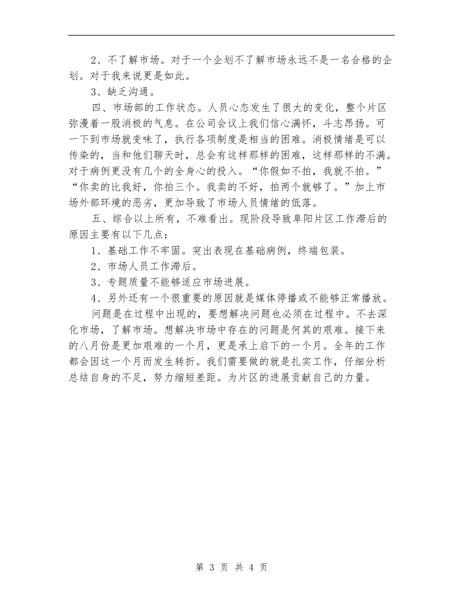 2024年企划部七月份工作总结_第3页