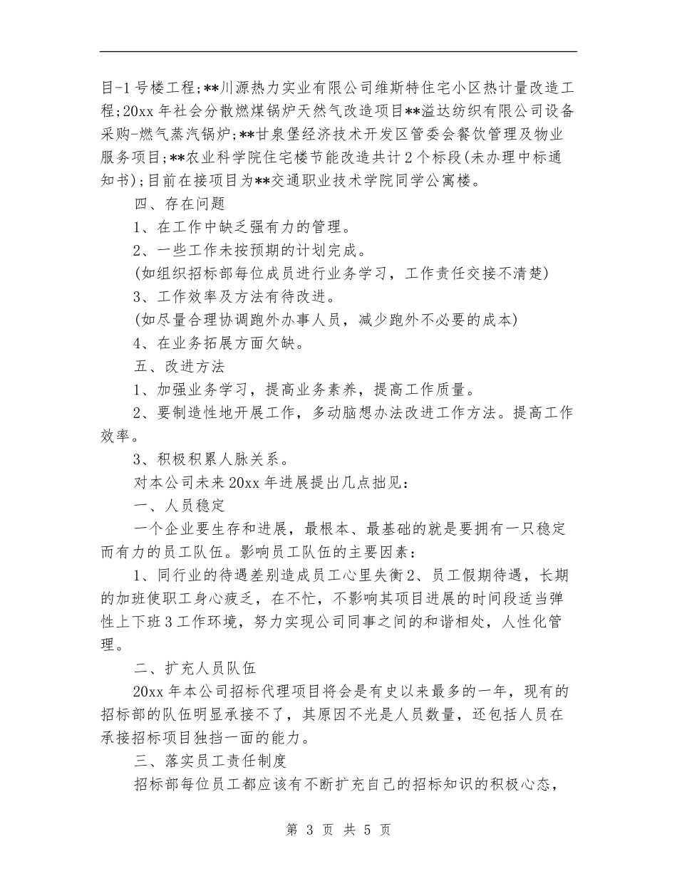 招标代理年终总结报告_第3页