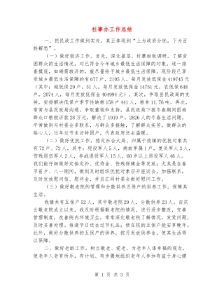 社事办工作总结