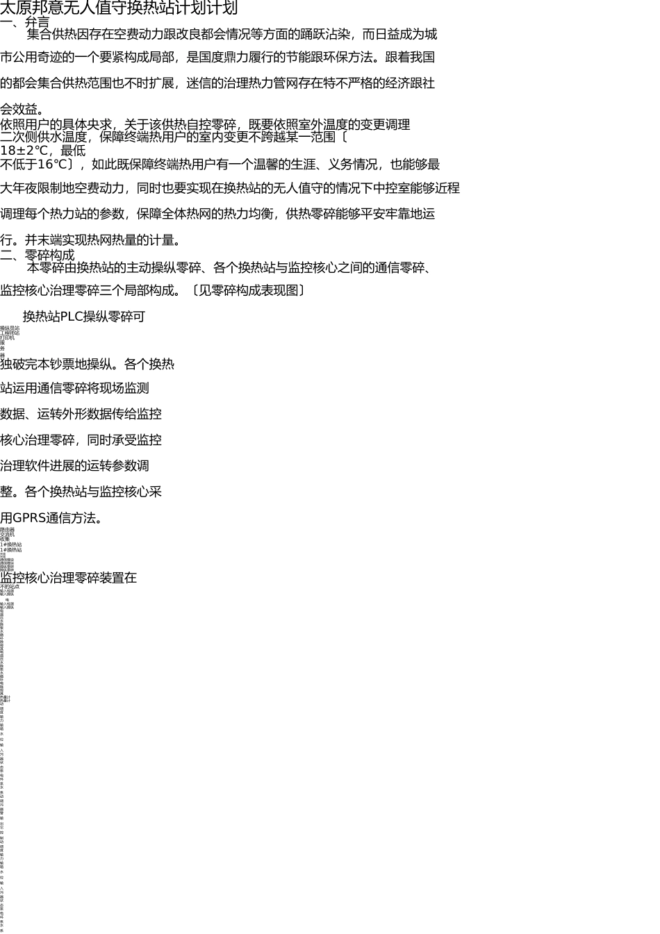 无人值守换热站设计方案(1) _第1页