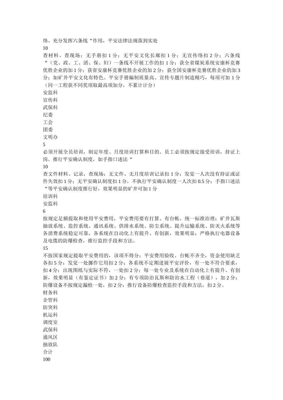 五优矿ۥ井达标标准及考核办法 _第2页