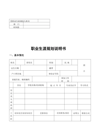 通讯设备股份公司职业生涯规划说明书