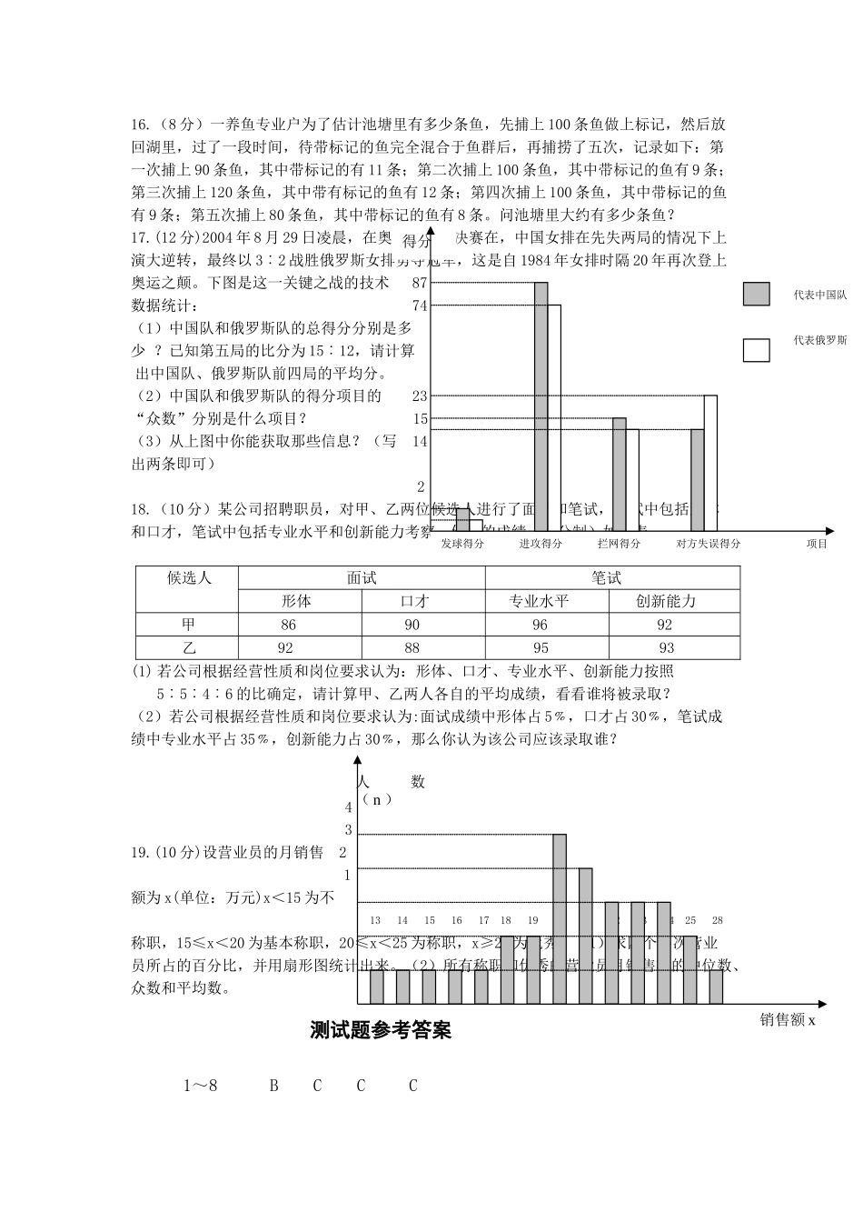 芜湖市张镇八年级数学下学期复习新课标人教版4 _第3页