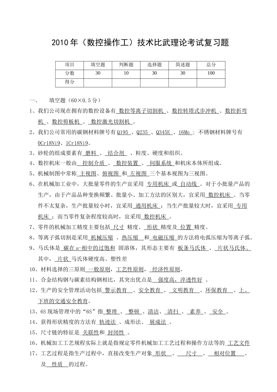 数控工考试复习题_第1页