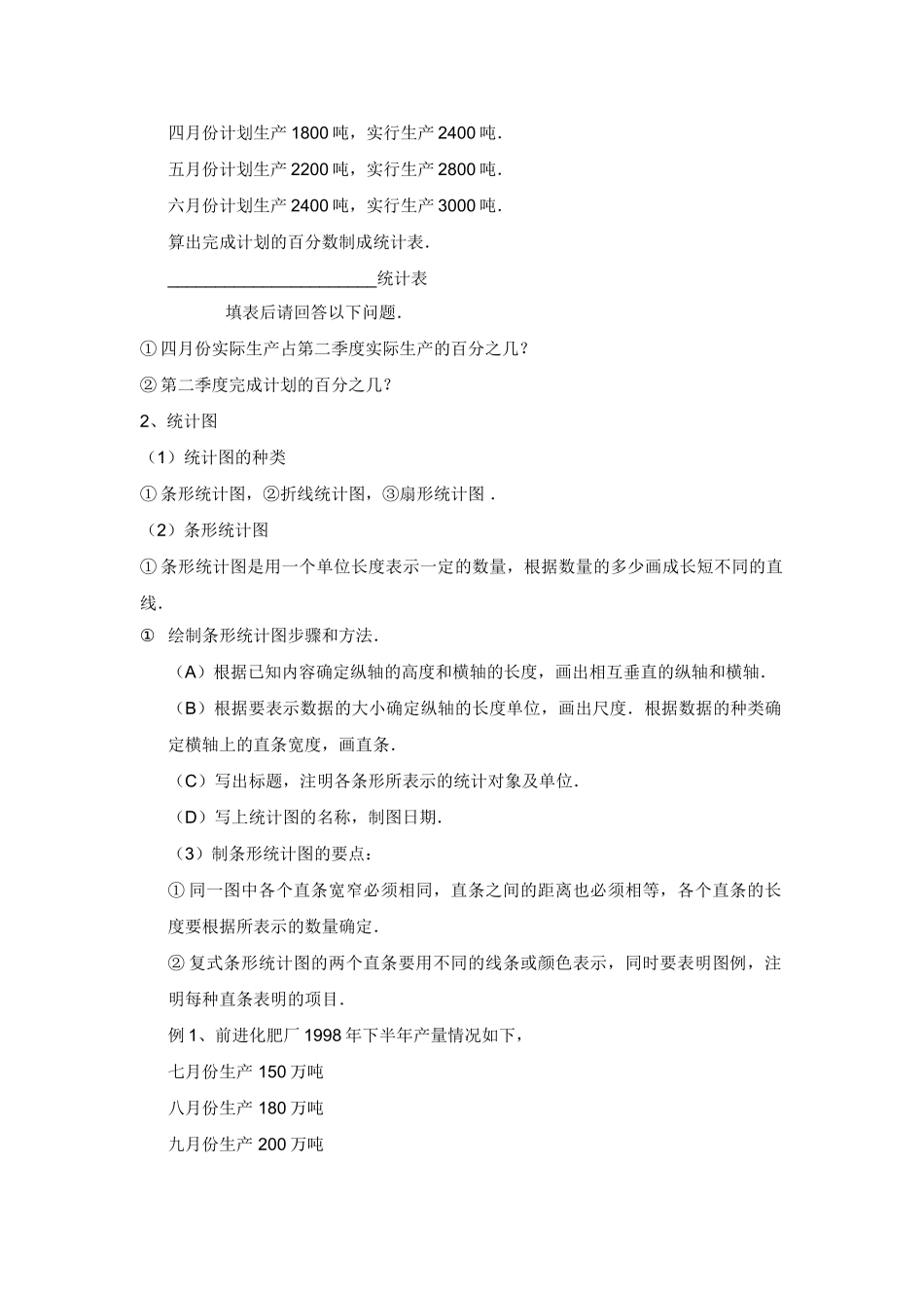 统计表统计图学习预案新课标人教版 _第2页