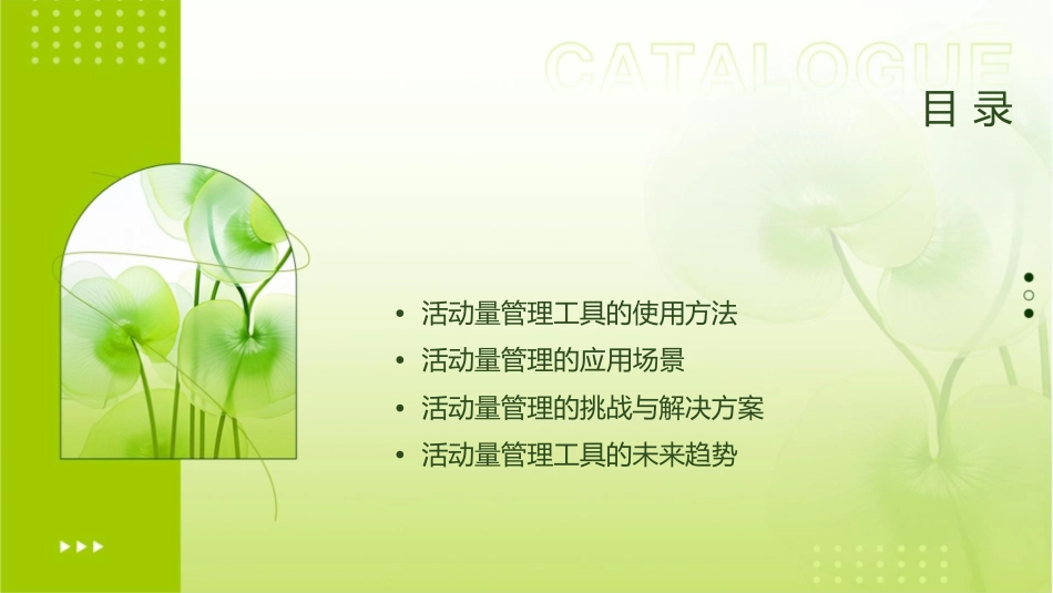 活动量管理工具使用课件_第2页