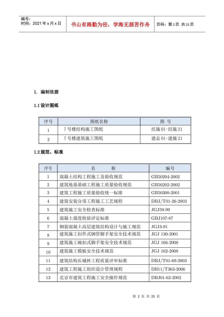 北京某工程超高模板支撑专项施工方案_第2页