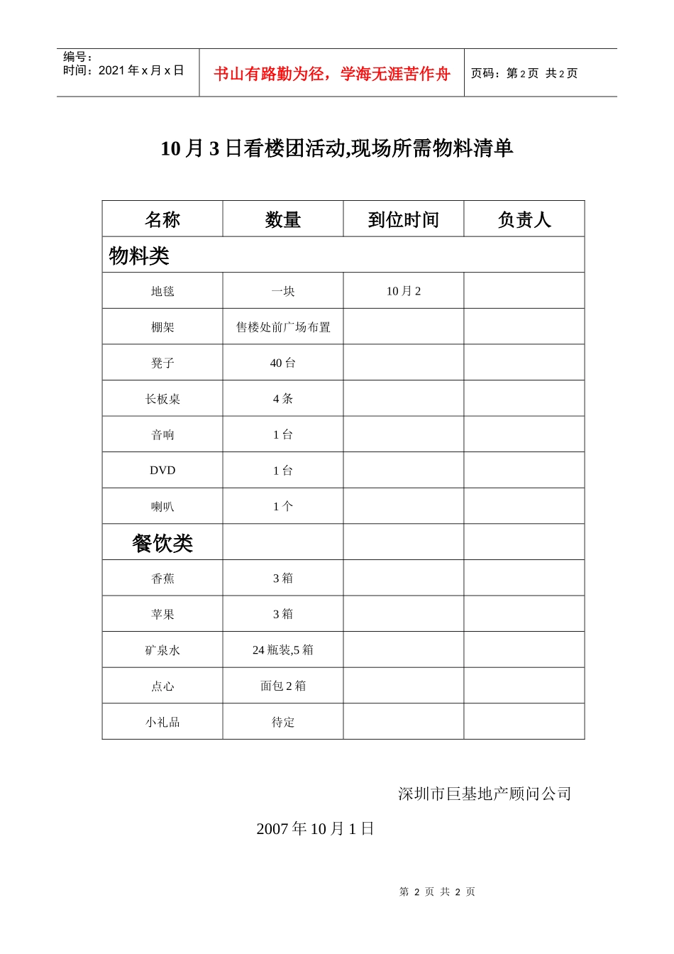 广告公司制作清单_第2页