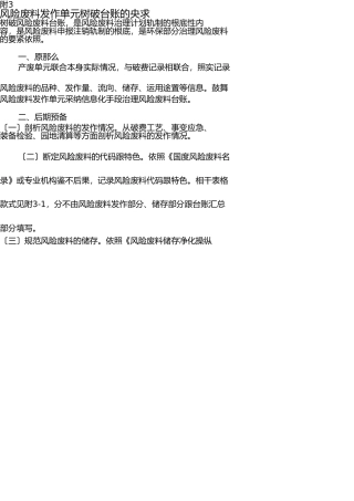 危险废物管理台账 