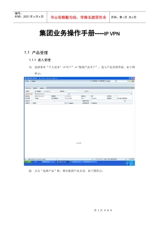 专线业务_IP_VPN操作手册