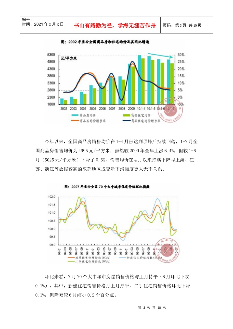 XXXX年1-7月全国房地产土地市场分析_10页_第3页