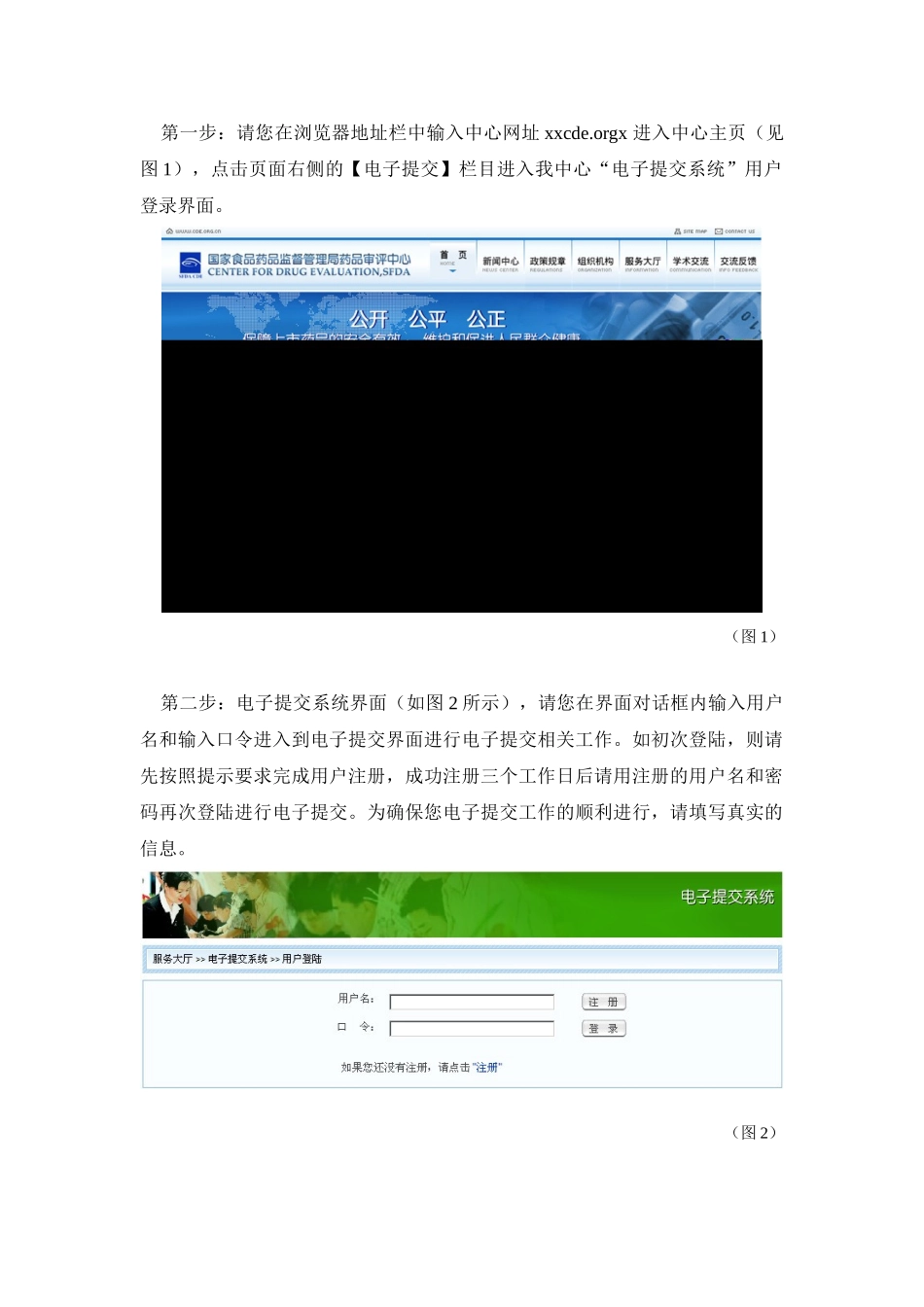 药品审评注册申请电子提交工作手册_第3页