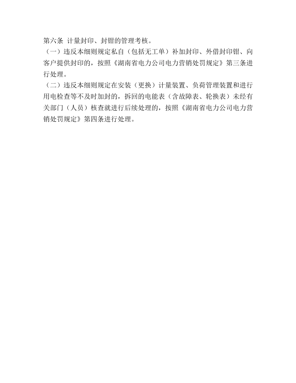 县电力局计量封印管理实施细则 _第3页