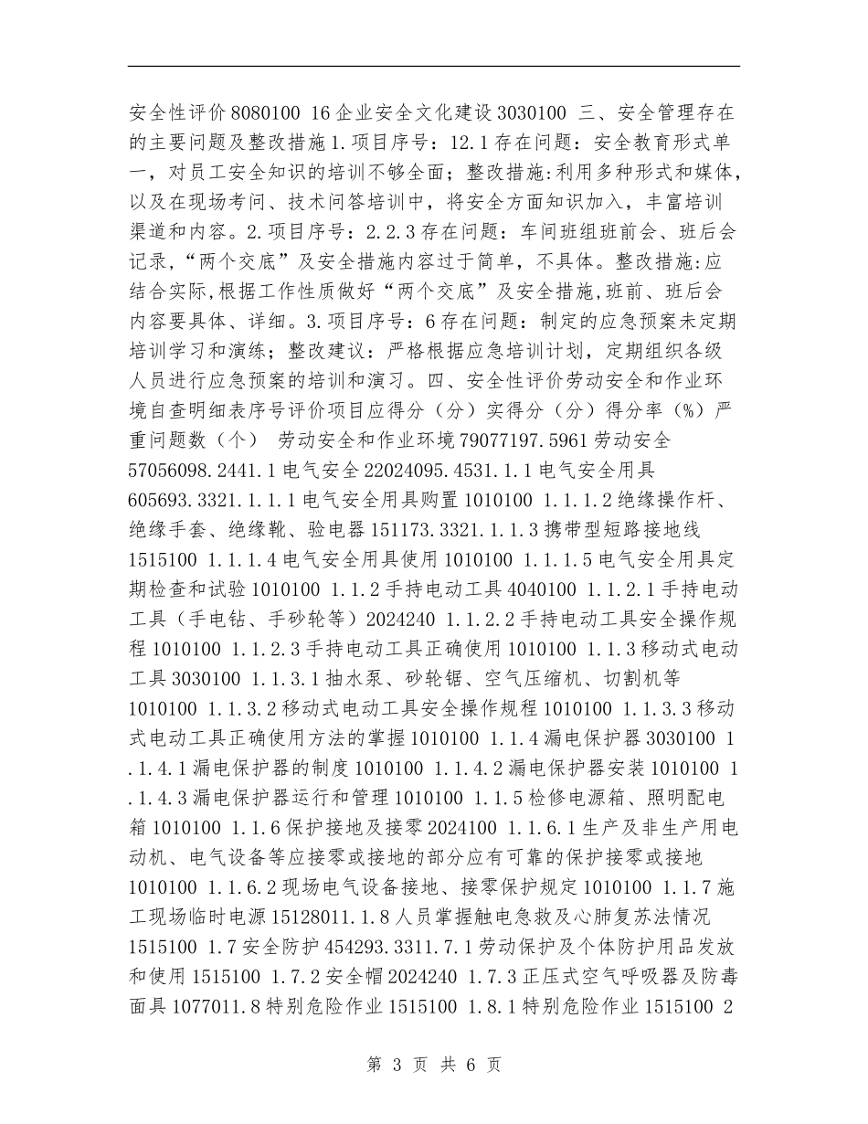 安全性评价安全管理自查总结_第3页