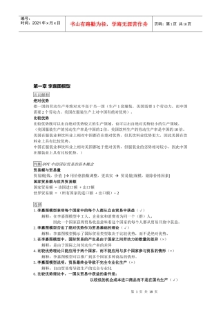 国际贸易相关资料