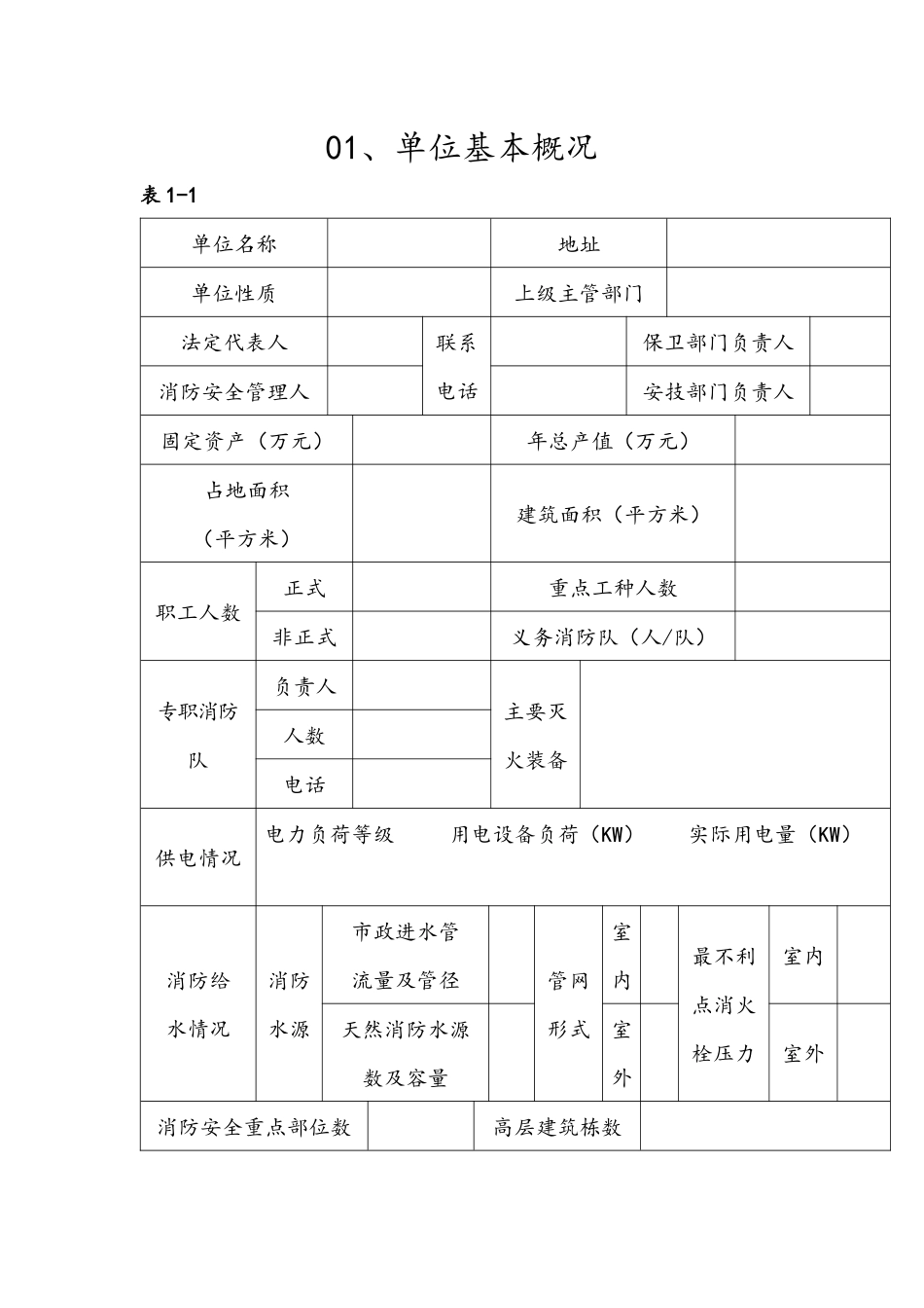 消防安全基本情况档案_第2页
