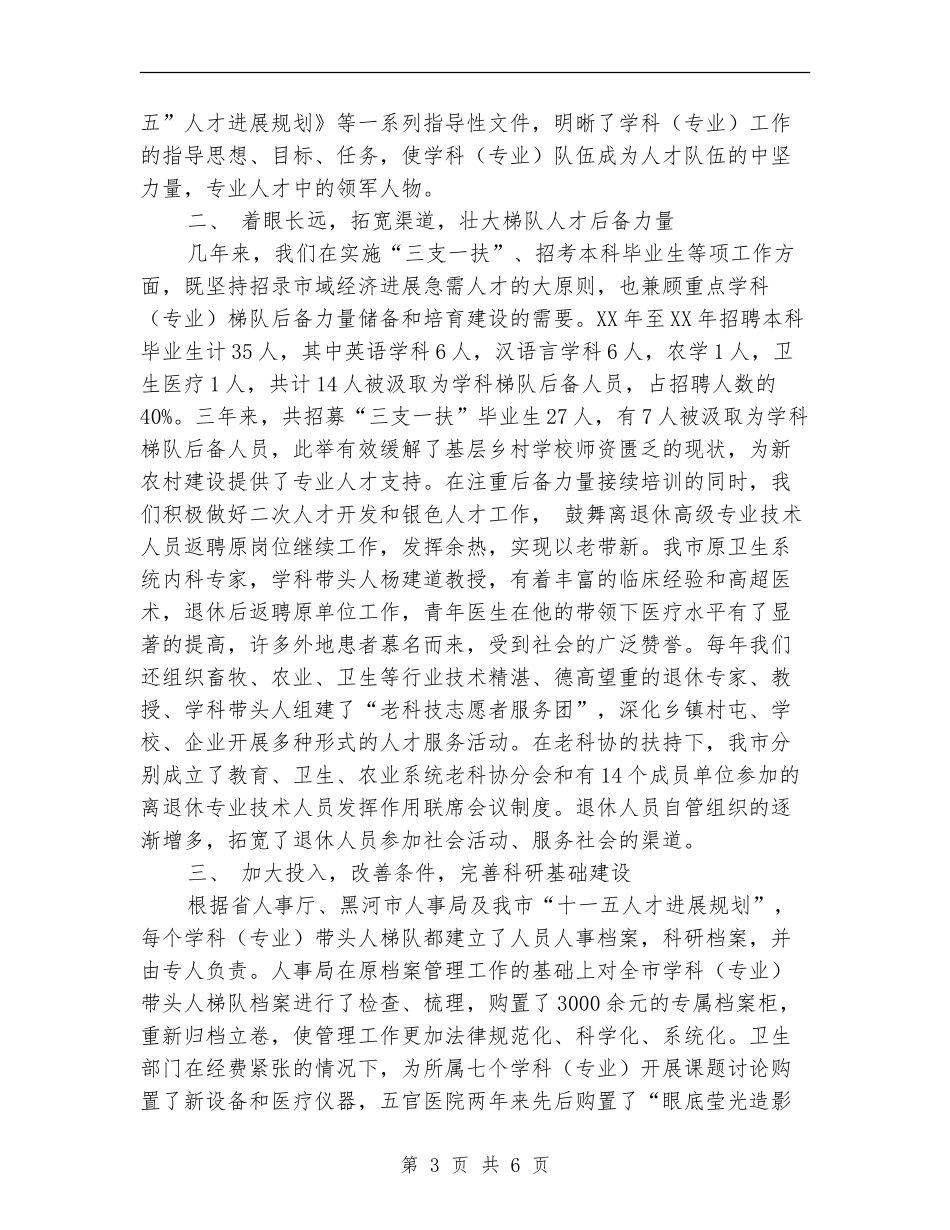 学科专业带头人梯队建设工作总结_第3页