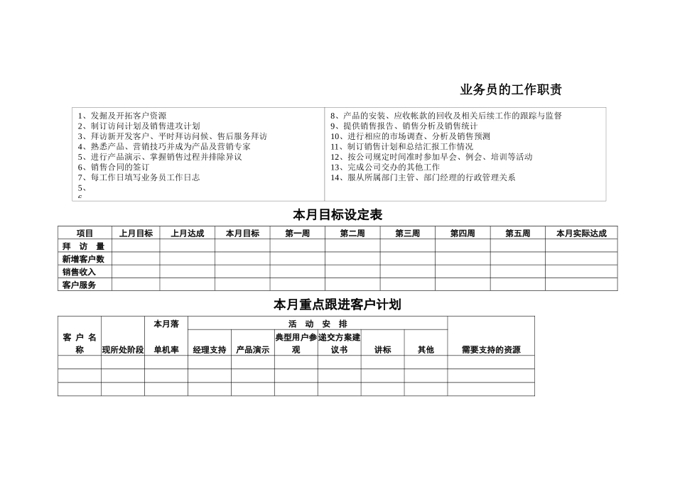 业务员跟单报表格式_第1页