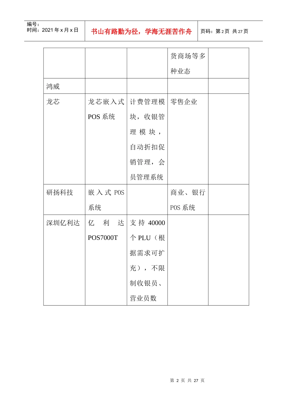市场现有嵌入式GPOS营销系统解决方案_第2页