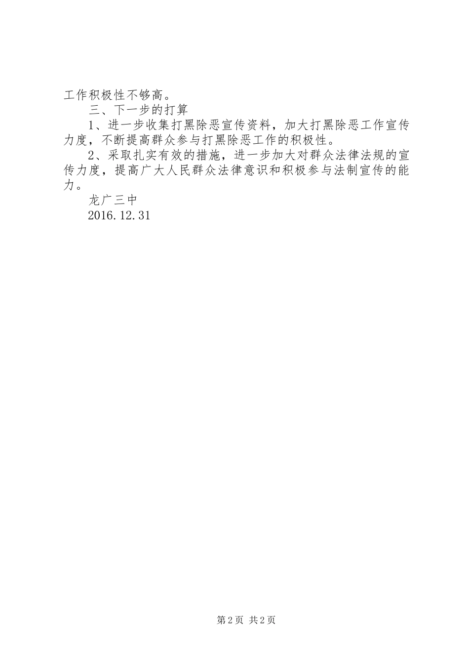 打黑除恶工作总结_第2页