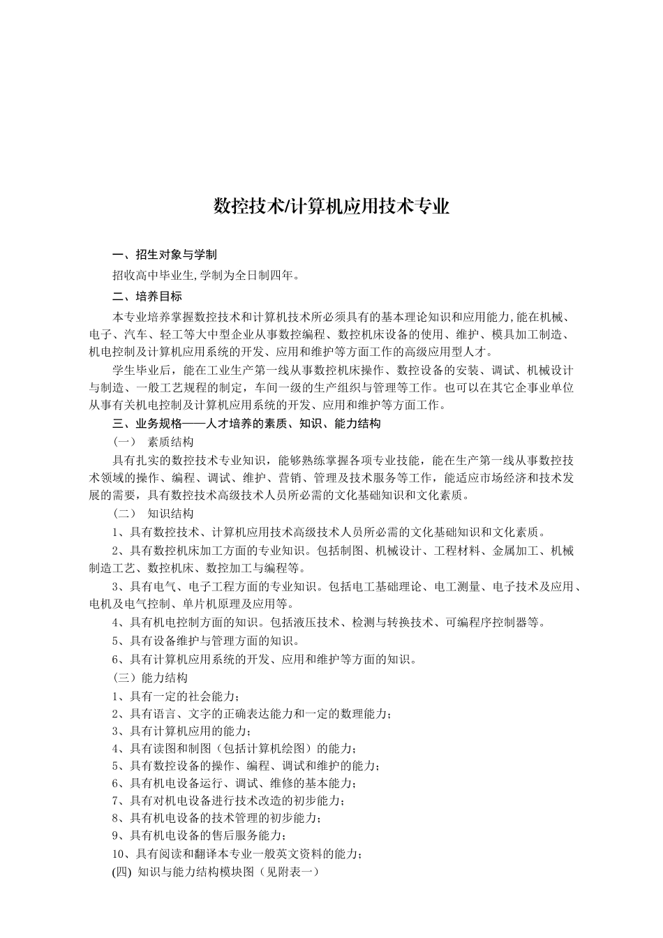 数控技术计算机应用技术专业_第1页