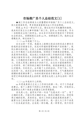 市场推广员个人总结范文[1]
