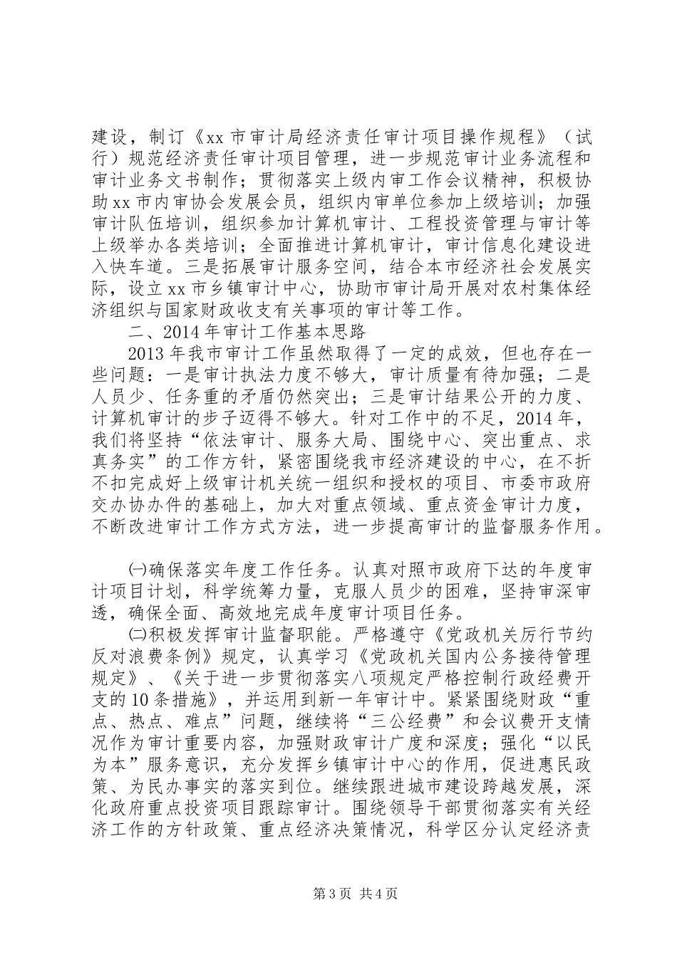 审计局全年工作总结及来年工作思路_第3页