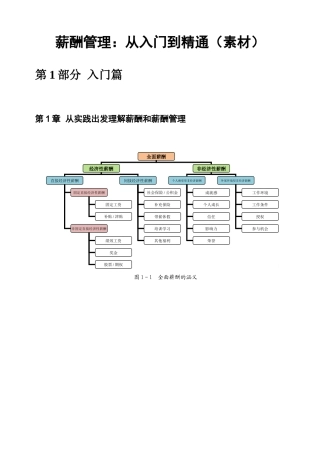 薪酬管理之从入门到精通