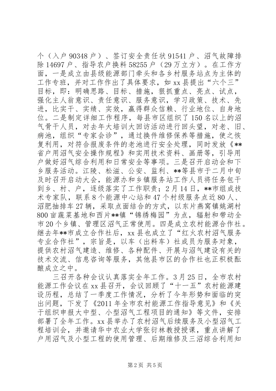 农村能源工作上半年工作总结_第2页