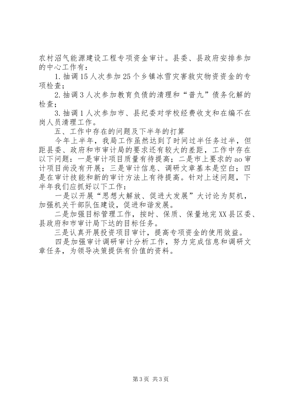 审计局党建上半年工作总结_第3页