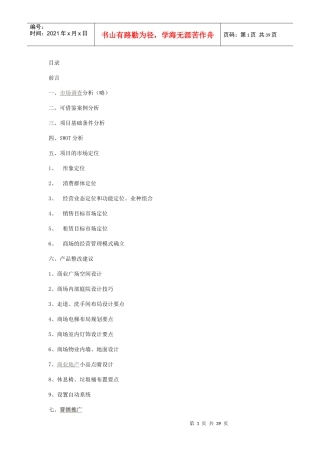 中华广场营销方案