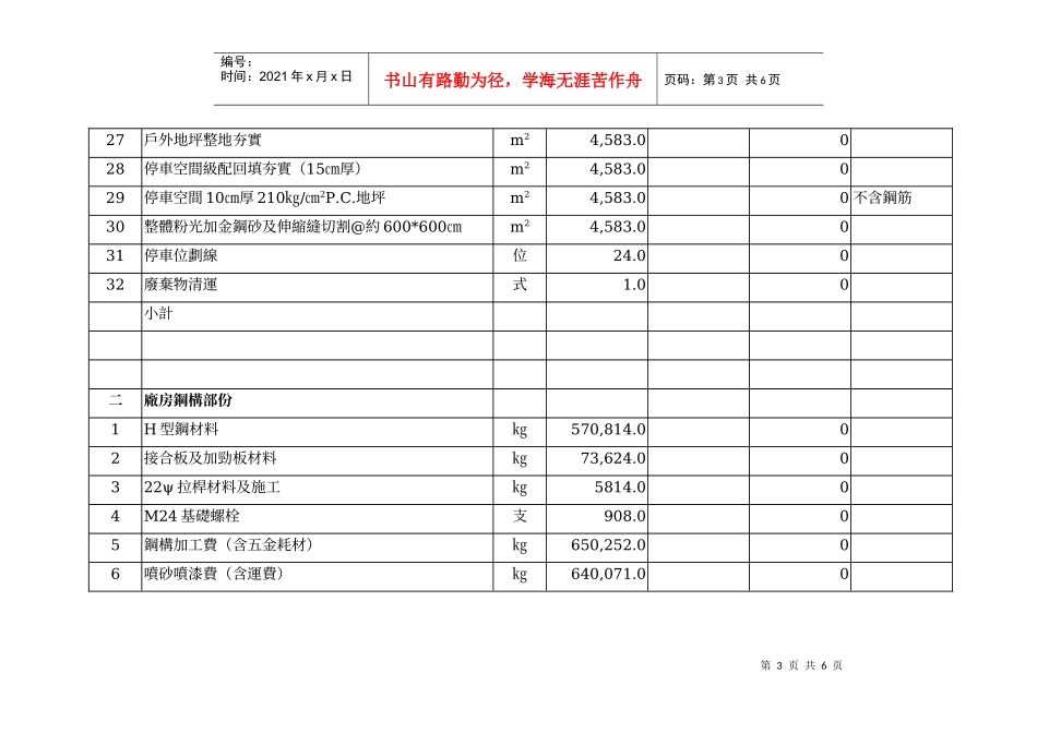 建筑师估价单961018_第3页
