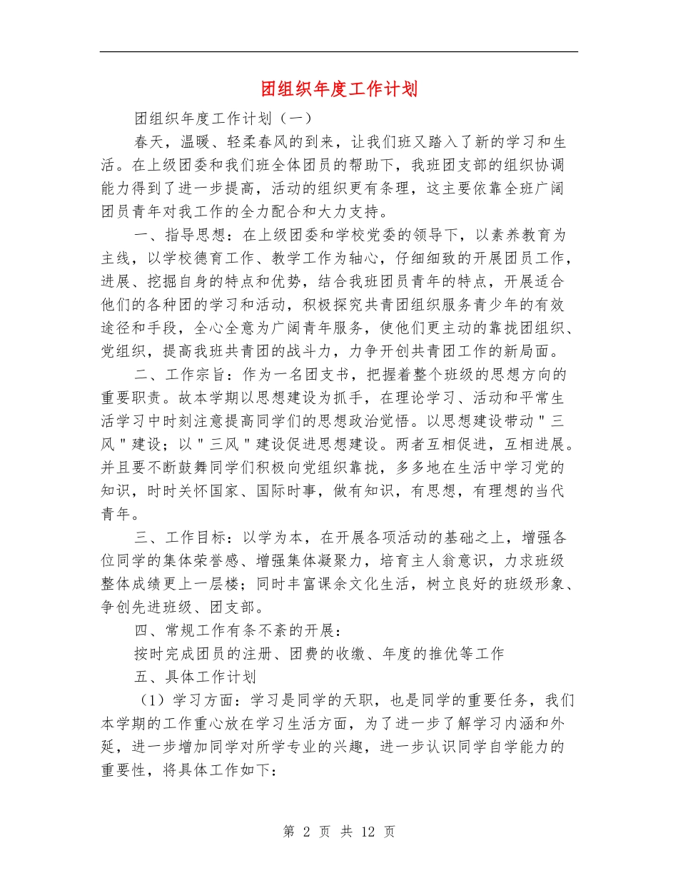 团组织年度工作计划_第2页