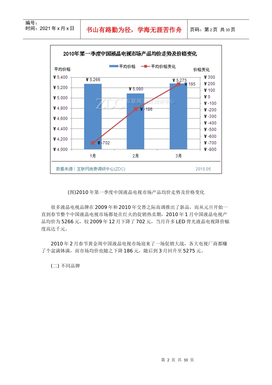XXXX第一季度中国液晶电视市场分析报告_第2页