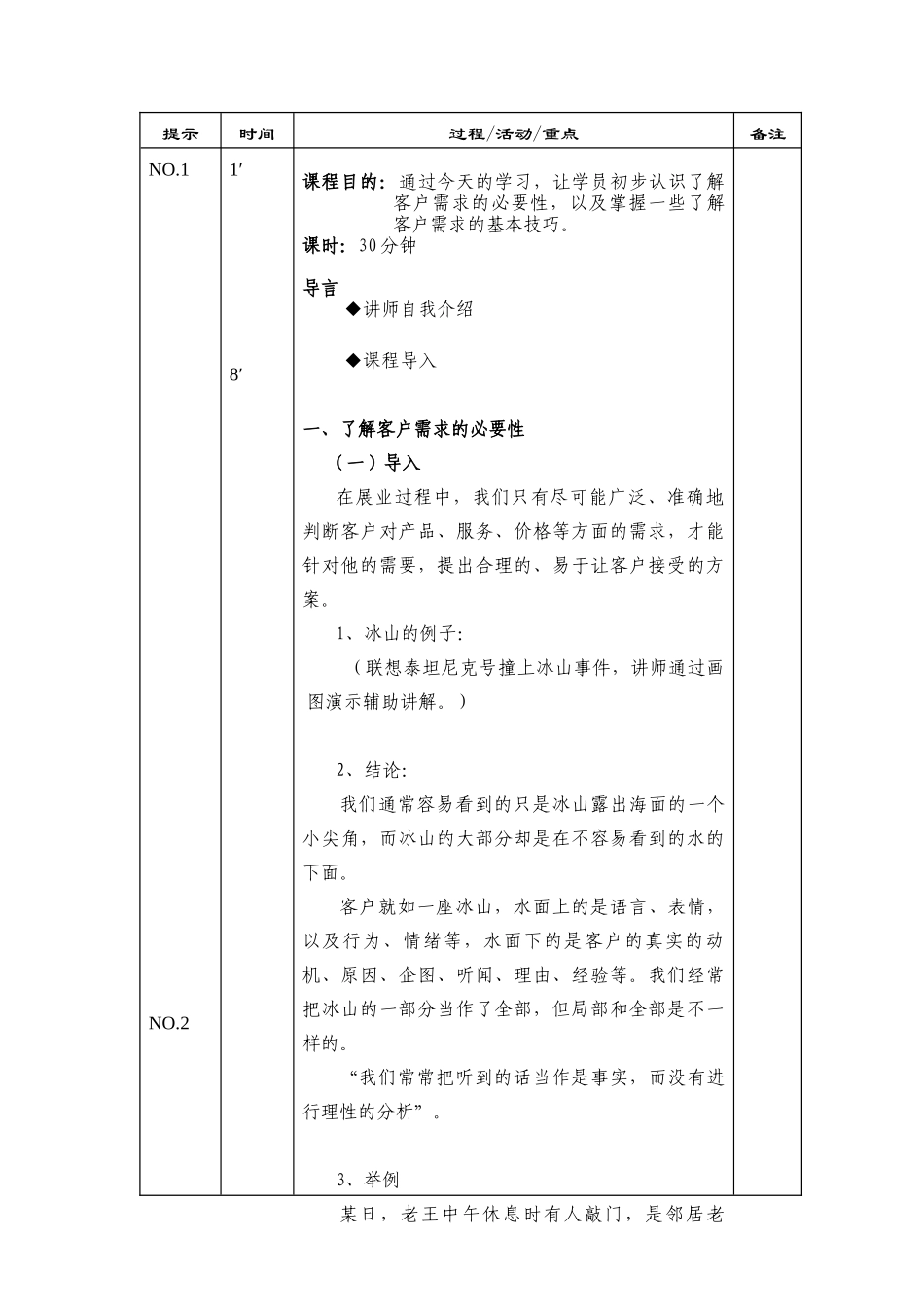了解客户需求（校对后教案）（DOC 8页）_第2页