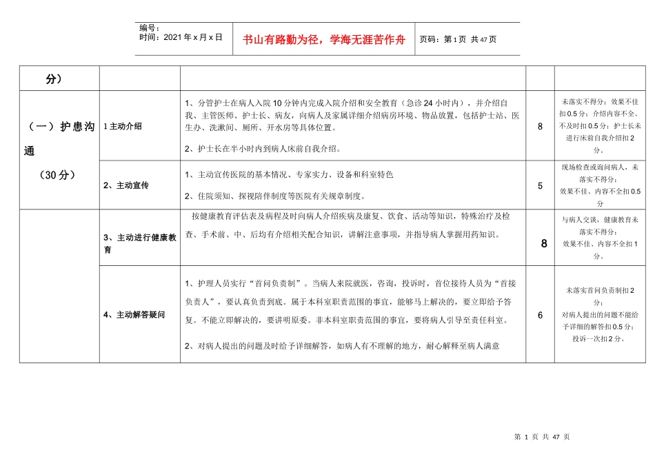 医院护理服务质量评价细则修订_第2页