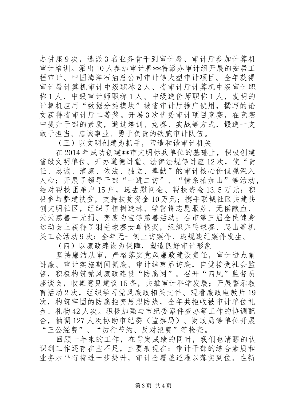 审计局全年工作总结_第3页