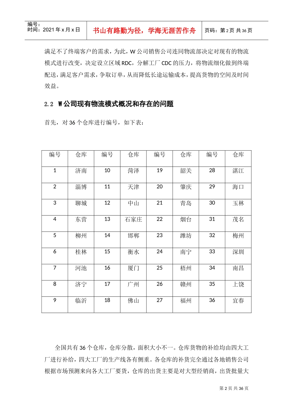 RDC区域配送中心选址设计(DOC31页)_第2页
