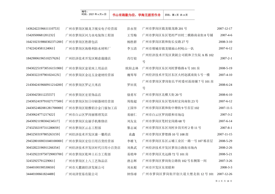 广州市萝岗区国家税务局注销户公告_第2页