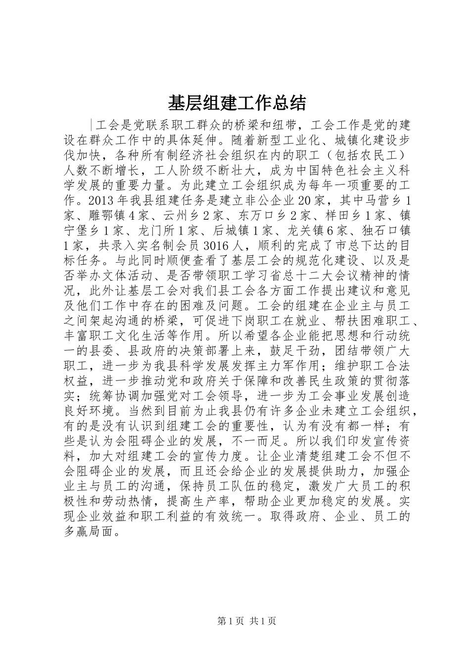 基层组建工作总结_第1页