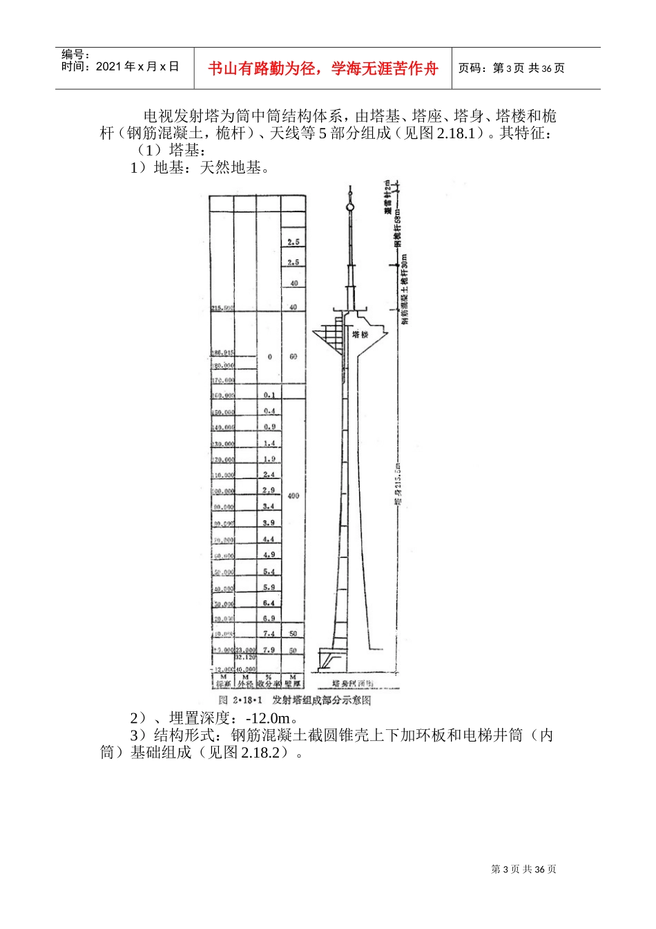 xx彩色电视发射塔施工组织设计(DOC51页)_第3页