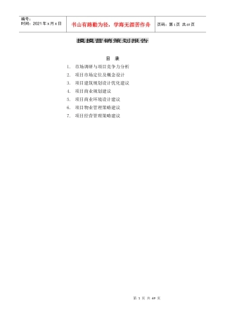 商业销售全套策划案