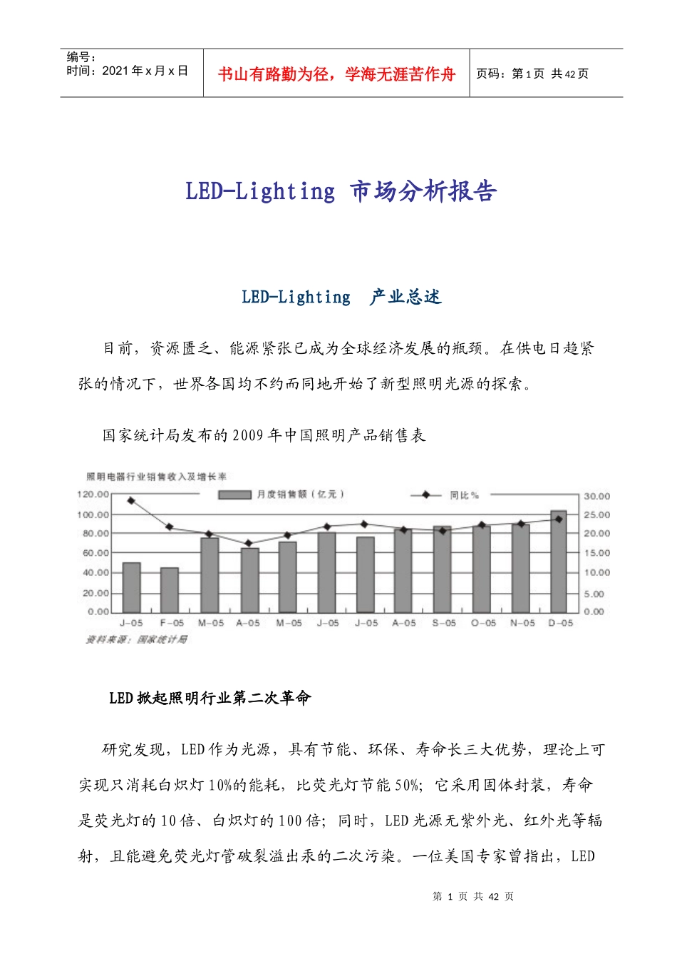 LED市场分析管理知识报告_第1页