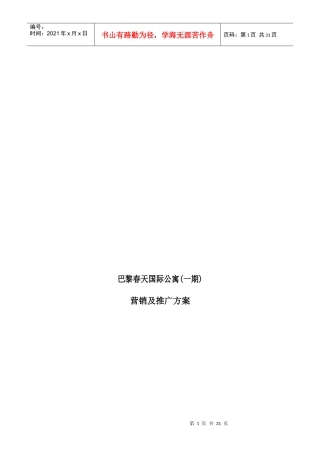 巴黎春天国际营销及推广方案