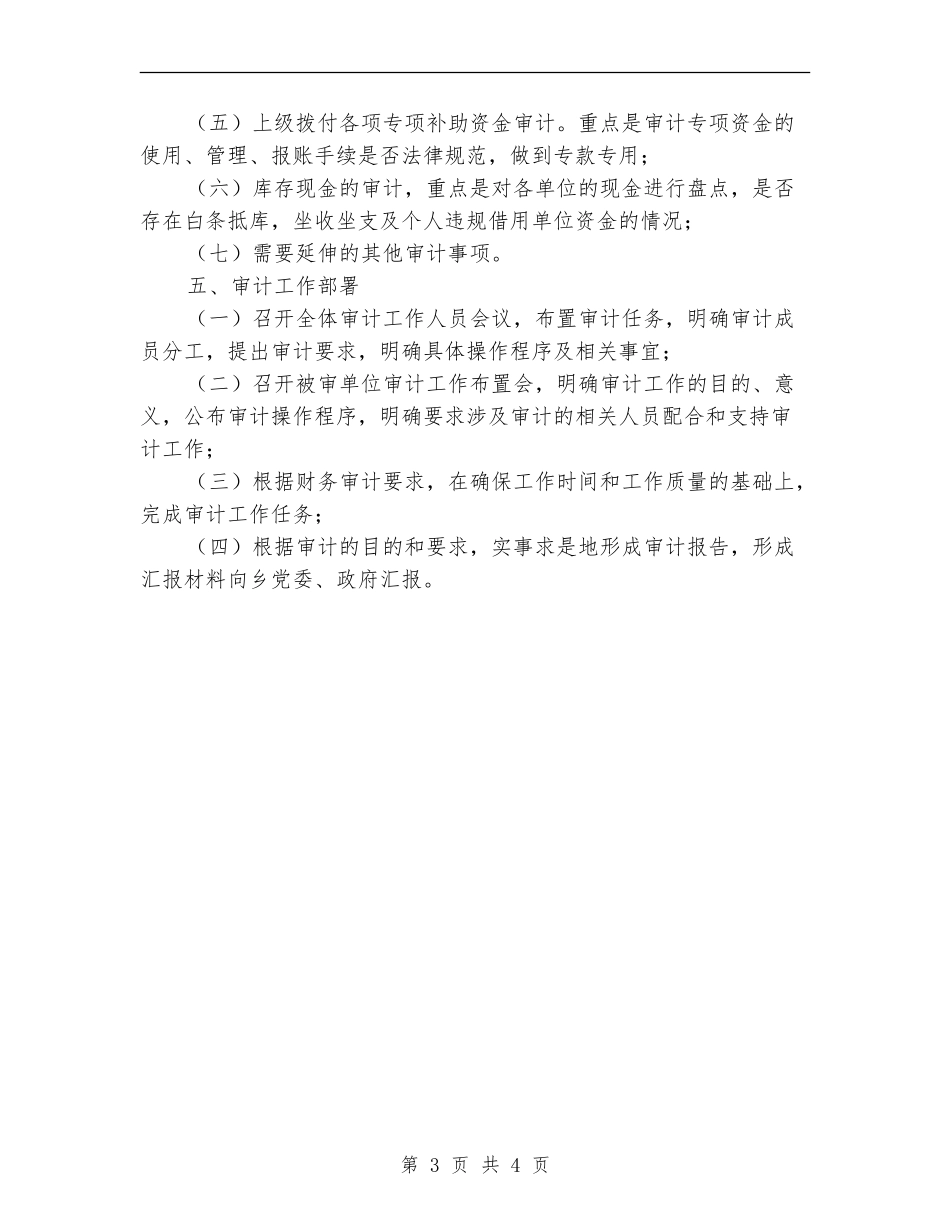 2024年全乡审计工作打算_第3页